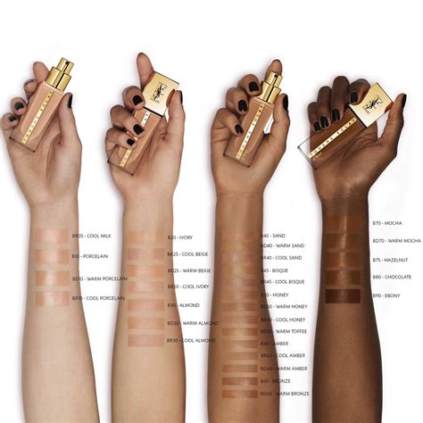 yves saint laurent touche éclat cushion foundation|touche eclat colour chart.